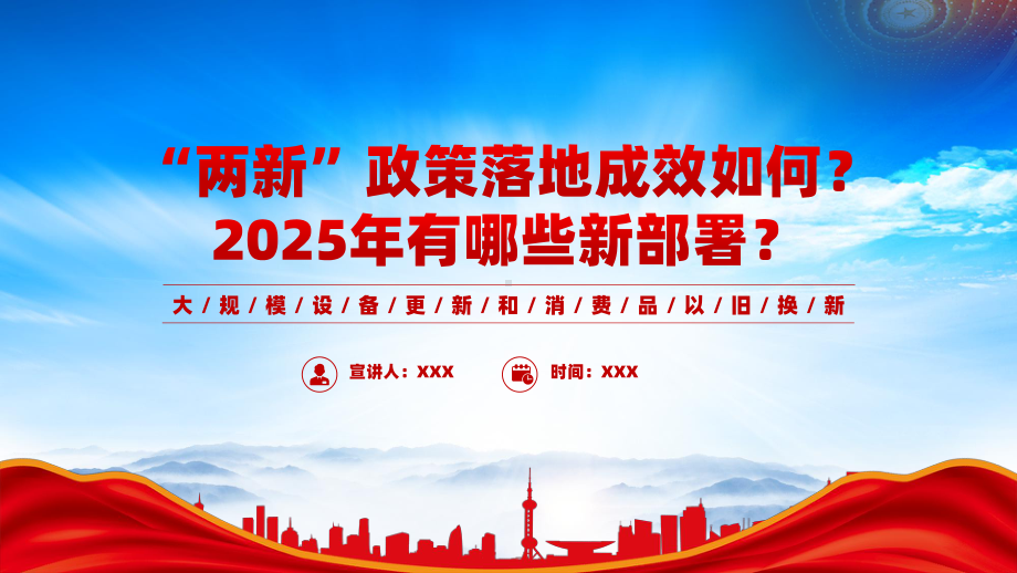 两新政策落地成效和2025年最新部署（大规模设备更新和消费品以旧换新）.pptx_第1页