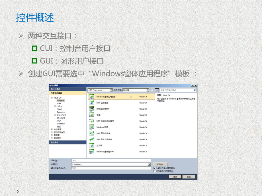 《WinForm程序设计及实践》课件第3章 窗体和常用控件.ppt_第2页