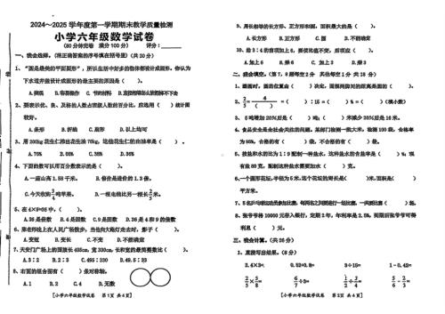 广东省湛江市雷州市2024-2025学年六年级上学期期末数学试题.pdf