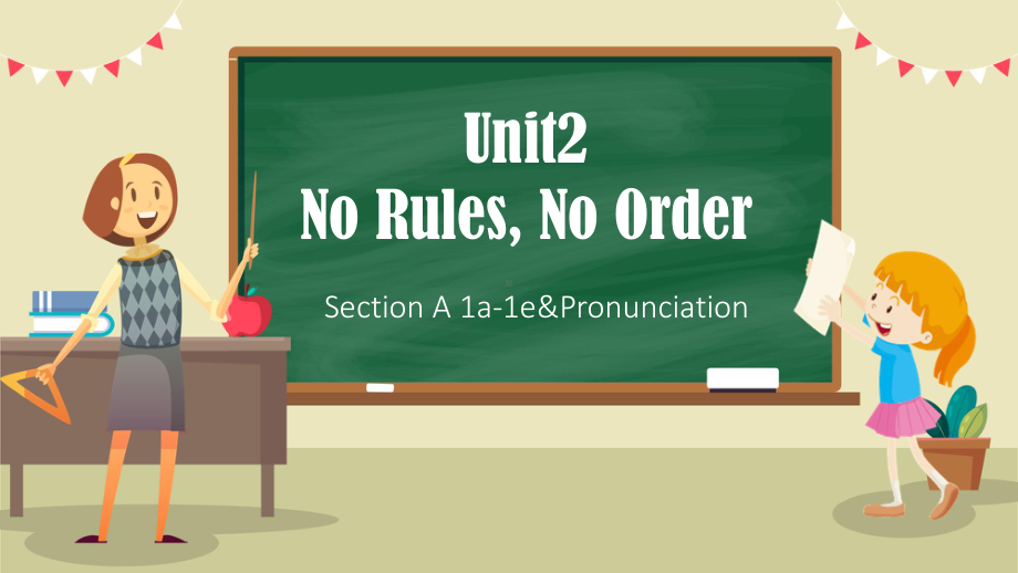 Unit 2 No Rules No Order Section A 1a-1e&Pronunciation 课件ppt (共33张PPT无音频)_2025新人教版七年级下册《英语》.pptx_第1页