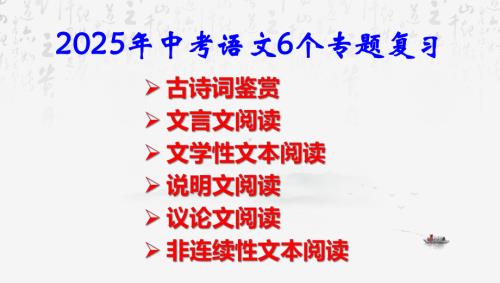 2025年中考语文6个专题复习课件485张.pptx