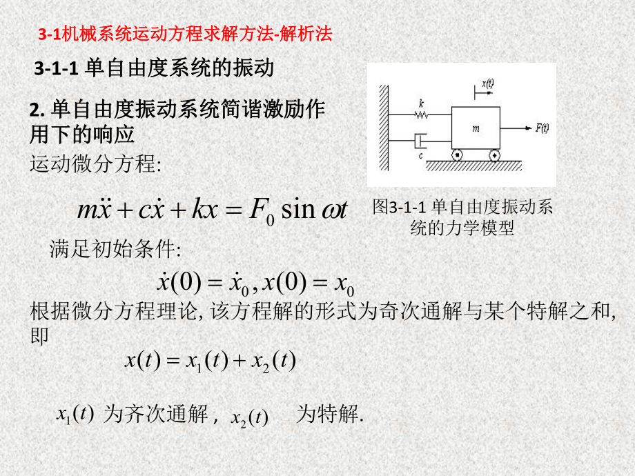 《机械系统动力学》课件第三章机械系统运动微分方程的求解1.ppt_第3页