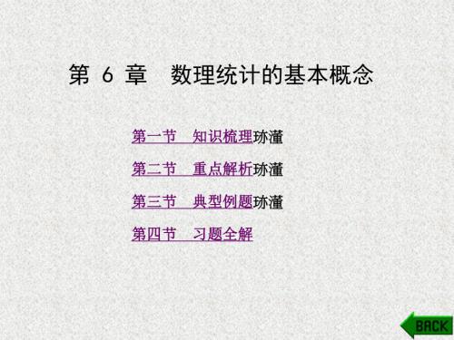 《概率论与数理统计学习指导及习题解析》课件第6章.ppt