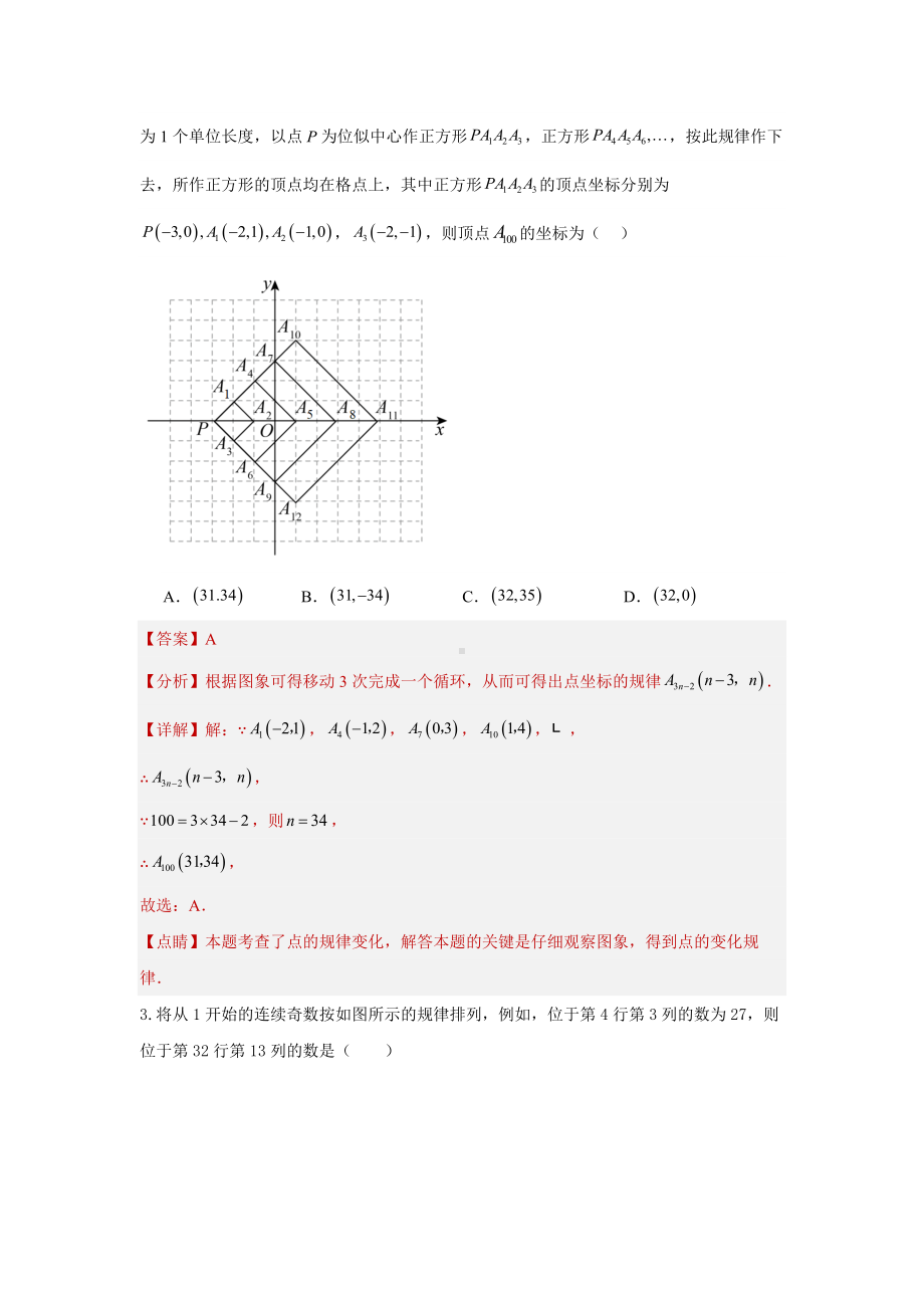 2024年中考数学二轮题型突破题型2 规律探索（复习讲义）（教师版）.docx_第3页