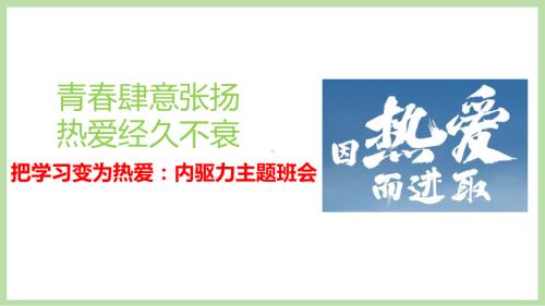 湖南省长沙市雅礼实验高中-主题班会-把学习变为热爱：内驱力ppt课件.pptx